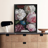 Shop Romantic Floral Art Print-Botanicals, Florals, Hamptons, Pink, Portrait, View All-framed painted poster wall decor artwork
