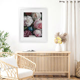 Shop Romantic Floral Art Print-Botanicals, Florals, Hamptons, Pink, Portrait, View All-framed painted poster wall decor artwork