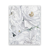 Shop White Flowers Art Print-Florals, Portrait, View All, White-framed painted poster wall decor artwork