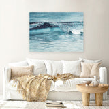 Shop Ocean Wave Canvas Art Print-Blue, Coastal, Tropical, View All-framed wall decor artwork