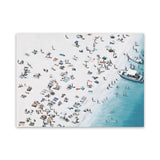 Shop Day At The Beach (Lighter) Canvas Art Print-Blue, Coastal, Landscape, Neutrals, Tropical, View All-framed wall decor artwork