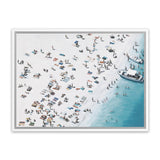 Shop Day At The Beach (Lighter) Canvas Art Print-Blue, Coastal, Landscape, Neutrals, Tropical, View All-framed wall decor artwork