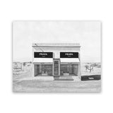 Shop Black & White Marfa Art Print-Black, Grey, Hamptons, Landscape, Scandinavian, View All, White-framed painted poster wall decor artwork
