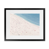 Shop Sunbathers Art Print-Blue, Coastal, Landscape, Neutrals, Tropical, View All-framed painted poster wall decor artwork