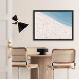 Shop Sunbathers Canvas Art Print-Blue, Coastal, Landscape, Neutrals, Tropical, View All-framed wall decor artwork