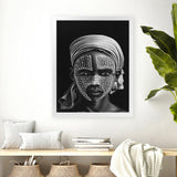 Shop Tribal Art Print-African, Black, Boho, Hamptons, People, Portrait, View All-framed painted poster wall decor artwork