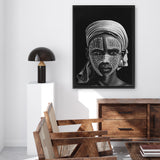 Shop Tribal Canvas Art Print-African, Black, Boho, Hamptons, People, Portrait, View All-framed wall decor artwork