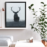 Shop Elk Art Print-Animals, Black, Grey, Hamptons, Portrait, Scandinavian, View All-framed painted poster wall decor artwork