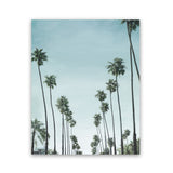 Shop California Palms Art Print-Blue, Botanicals, Coastal, Green, Portrait, Tropical, View All-framed painted poster wall decor artwork