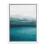 Shop Horizon Canvas Art Print-Blue, Coastal, Green, Portrait, Scandinavian, Tropical, View All-framed wall decor artwork
