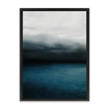 Shop Dark Horizon Canvas Art Print-Blue, Coastal, Green, Portrait, Scandinavian, View All-framed wall decor artwork