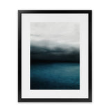 Shop Dark Horizon Art Print-Blue, Coastal, Green, Portrait, Scandinavian, View All-framed painted poster wall decor artwork