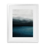 Shop Dark Horizon Art Print-Blue, Coastal, Green, Portrait, Scandinavian, View All-framed painted poster wall decor artwork