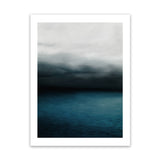 Shop Dark Horizon Art Print-Blue, Coastal, Green, Portrait, Scandinavian, View All-framed painted poster wall decor artwork