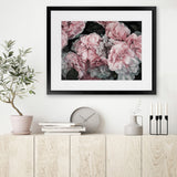 Shop Pink Blooms Art Print-Botanicals, Florals, Hamptons, Landscape, Pink, View All-framed painted poster wall decor artwork