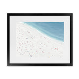 Shop Sunbathers II Art Print-Blue, Coastal, Landscape, Tropical, View All, White-framed painted poster wall decor artwork
