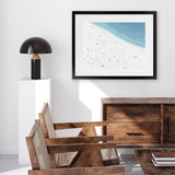 Shop Sunbathers II Art Print-Blue, Coastal, Landscape, Tropical, View All, White-framed painted poster wall decor artwork