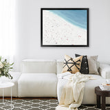 Shop Sunbathers II Art Print-Blue, Coastal, Landscape, Tropical, View All, White-framed painted poster wall decor artwork