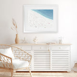 Shop Sunbathers II Art Print-Blue, Coastal, Landscape, Tropical, View All, White-framed painted poster wall decor artwork