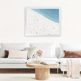 Shop Sunbathers II Art Print-Blue, Coastal, Landscape, Tropical, View All, White-framed painted poster wall decor artwork