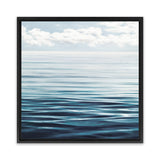 Shop Ocean Horizon (Square) Canvas Art Print-Blue, Coastal, Landscape, Square, View All-framed wall decor artwork
