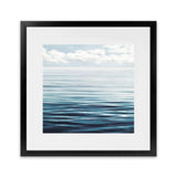 Shop Ocean Horizon (Square) Art Print-Blue, Coastal, Landscape, Square, View All-framed painted poster wall decor artwork