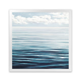 Shop Ocean Horizon (Square) Art Print-Blue, Coastal, Landscape, Square, View All-framed painted poster wall decor artwork