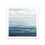 Shop Ocean Horizon (Square) Art Print-Blue, Coastal, Landscape, Square, View All-framed painted poster wall decor artwork