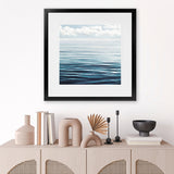Shop Ocean Horizon (Square) Art Print-Blue, Coastal, Landscape, Square, View All-framed painted poster wall decor artwork