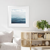 Shop Ocean Horizon (Square) Art Print-Blue, Coastal, Landscape, Square, View All-framed painted poster wall decor artwork