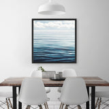 Shop Ocean Horizon (Square) Canvas Art Print-Blue, Coastal, Landscape, Square, View All-framed wall decor artwork