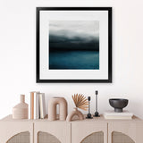 Shop Dark Horizon (Square) Art Print-Blue, Coastal, Scandinavian, Square, View All-framed painted poster wall decor artwork