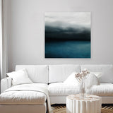 Shop Dark Horizon (Square) Canvas Art Print-Blue, Coastal, Scandinavian, Square, View All-framed wall decor artwork