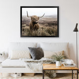 Shop Highland Cow I Photo Art Print-Animals, Brown, Green, Landscape, Photography, Scandinavian, View All-framed poster wall decor artwork