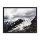 Shop Mountain Cap Photo Canvas Art Print-Black, Blue, Landscape, Nature, Photography, Photography Canvas Prints, Scandinavian, View All-framed wall decor artwork