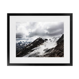 Shop Mountain Cap Photo Art Print-Black, Blue, Horizontal, Landscape, Nature, Photography, Rectangle, Scandinavian, View All-framed poster wall decor artwork