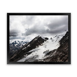 Shop Mountain Cap Photo Art Print-Black, Blue, Horizontal, Landscape, Nature, Photography, Rectangle, Scandinavian, View All-framed poster wall decor artwork