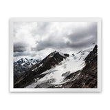 Shop Mountain Cap Photo Art Print-Black, Blue, Horizontal, Landscape, Nature, Photography, Rectangle, Scandinavian, View All-framed poster wall decor artwork