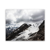 Shop Mountain Cap Photo Art Print-Black, Blue, Horizontal, Landscape, Nature, Photography, Rectangle, Scandinavian, View All-framed poster wall decor artwork