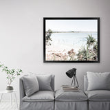 Shop Byron The Pass I Photo Art Print-Coastal, Green, Landscape, Neutrals, Photography, Tropical, View All, White-framed poster wall decor artwork