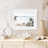 Shop Byron The Pass I Photo Art Print-Coastal, Green, Landscape, Neutrals, Photography, Tropical, View All, White-framed poster wall decor artwork