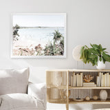 Shop Byron The Pass I Photo Art Print-Coastal, Green, Landscape, Neutrals, Photography, Tropical, View All, White-framed poster wall decor artwork