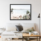 Shop Byron The Pass I Photo Canvas Art Print-Coastal, Green, Landscape, Neutrals, Photography, Photography Canvas Prints, Tropical, View All, White-framed wall decor artwork