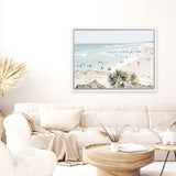 Shop Stradbroke Island I Photo Canvas Art Print-Blue, Coastal, Landscape, Neutrals, Photography, Photography Canvas Prints, Tropical, View All-framed wall decor artwork
