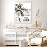 Shop California Casa Photo Art Print-Boho, Coastal, Green, Photography, Portrait, Tropical, View All, White-framed poster wall decor artwork