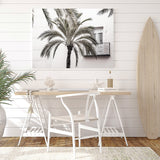 Shop Spanish Villa Photo Canvas Art Print-Boho, Coastal, Green, Landscape, Neutrals, Photography, Photography Canvas Prints, Tropical, View All, White-framed wall decor artwork