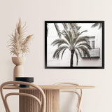 Shop Spanish Villa Photo Art Print-Boho, Coastal, Green, Landscape, Neutrals, Photography, Tropical, View All, White-framed poster wall decor artwork