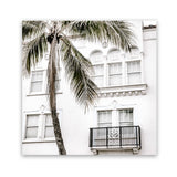 Shop California Casa (Square) Photo Art Print-Boho, Coastal, Green, Neutrals, Photography, Square, Tropical, View All, White-framed poster wall decor artwork