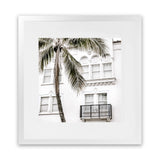 Shop California Casa (Square) Photo Art Print-Boho, Coastal, Green, Neutrals, Photography, Square, Tropical, View All, White-framed poster wall decor artwork
