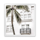 Shop California Casa (Square) Photo Art Print-Boho, Coastal, Green, Neutrals, Photography, Square, Tropical, View All, White-framed poster wall decor artwork